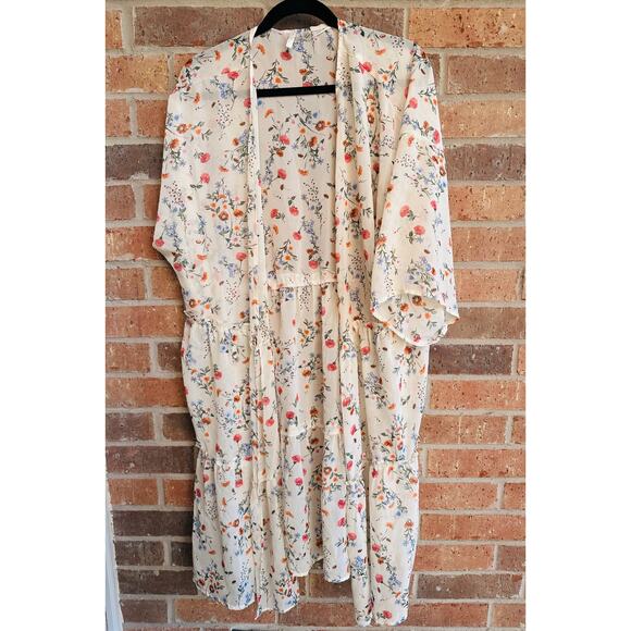 Cato Est. 1946 Floral Kimono Size Large - Picture 1 of 4